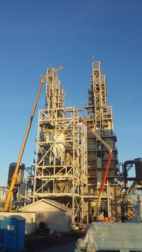 Steel Erection for Kiln Feed System